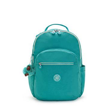 Kipling Seoul Large 15" Laptop Rugzak Turquoise | NL 1369UZ